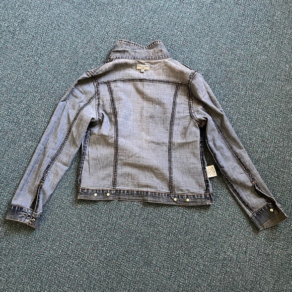 Vintage Max Studio Stretchy Denim Jacket, Medium - Picture 11 of 16